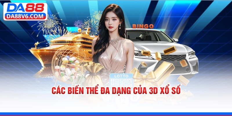 Các biến thể đa dạng của 3D xổ số  